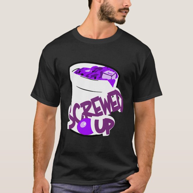Camiseta Codeine Sizzurp Parou O Xarope De Tosse Lean Prome (Frente)