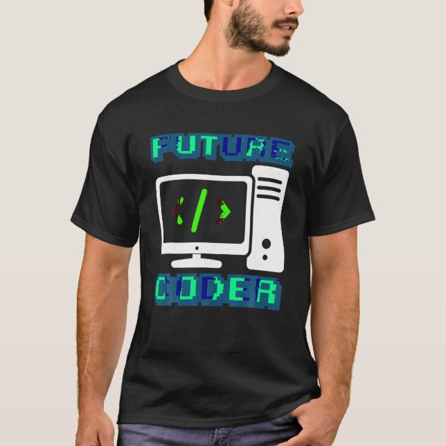 Camiseta Coder Design Funny Programer Computing Men (Frente)