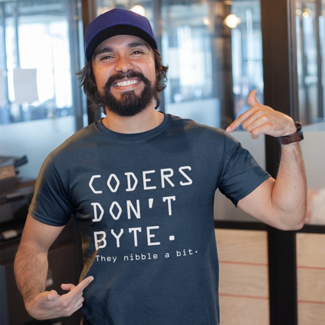 Camiseta Coders Don't Byte (coders don't byte they nibble a bit)
