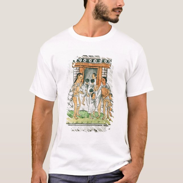 Camiseta Codex florentino por Bernardino de Sahagun (Frente)