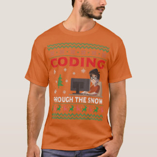 Camiseta Codificação Através Do Programador De Codificador