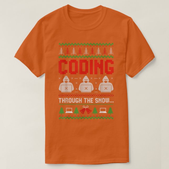 Camiseta Codificação Através Dos Programadores De Codificad (Frente do Design)