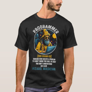 Camiseta Codificação De Definição De Programador Engraçado 