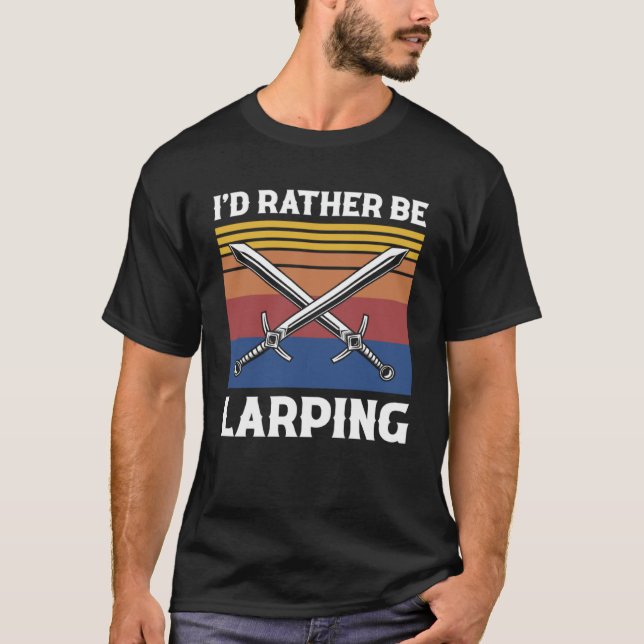 Camiseta Codificação de Papel para Larper e Larp (Frente)
