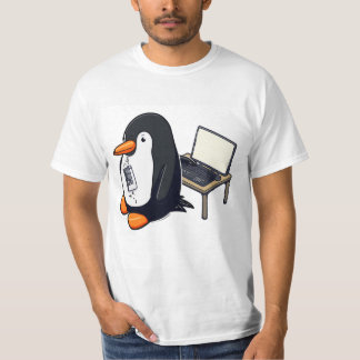 Camiseta Codificação de pinguins