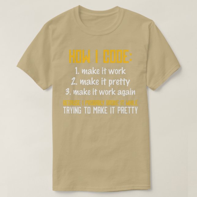 Camiseta Codificação do Programador de Codificador do Progr (Frente do Design)