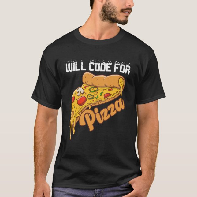 Camiseta Codificação Do Programador De Software De Código D (Frente)