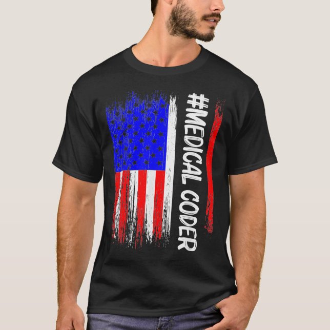 Camiseta Codificação do refrigerador médico _64 (Frente)