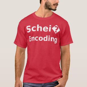 Camiseta Codificação do Schei Encoding Funny Software Desig