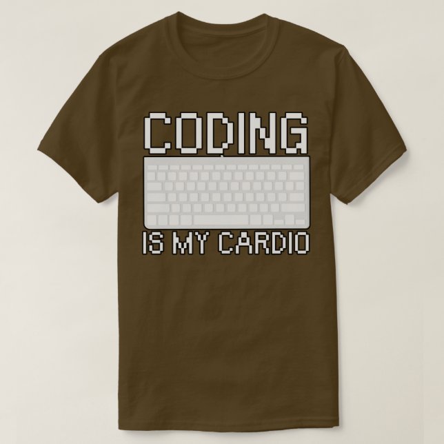 Camiseta Codificação é meu cardio (Frente do Design)
