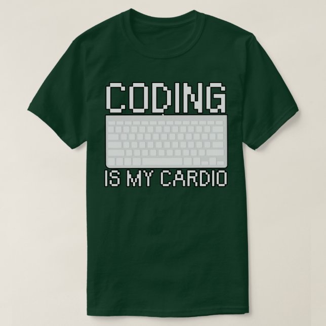 Camiseta Codificação é meu cardio (Frente do Design)