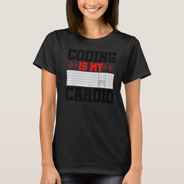 Camiseta Codificação É Meu Desenvolvedor De Software De Pro (Frente)