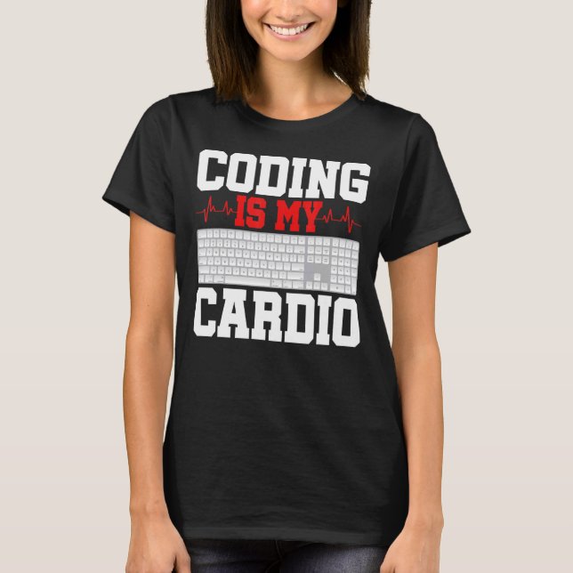 Camiseta Codificação É Meu Desenvolvedor De Software De Pro (Frente)
