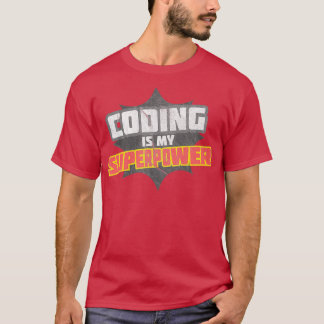 Camiseta Codificação é meu super poder