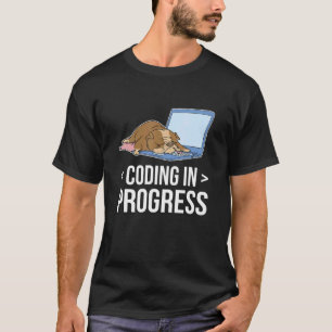 Camiseta Codificação Em Curso Programador Codificador Nerd 