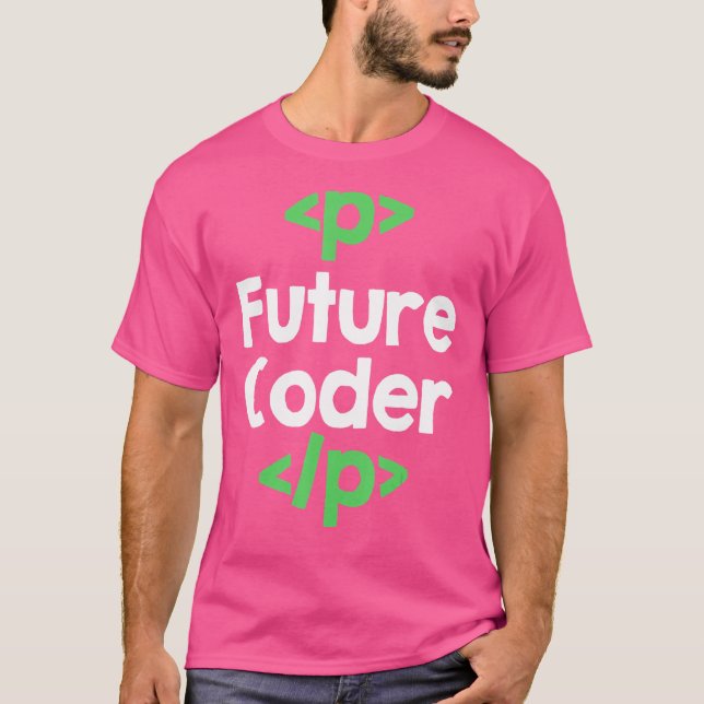 Camiseta Codificação futura de programação de codificador (Frente)