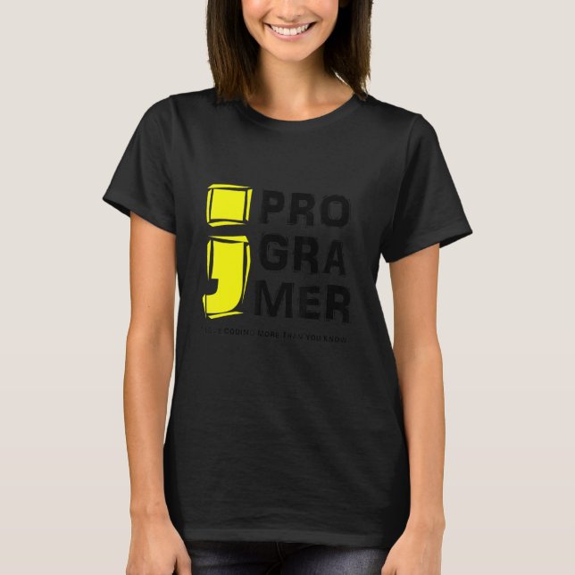 Camiseta Codificação Programador de Computador Adoro Codifi (Frente)