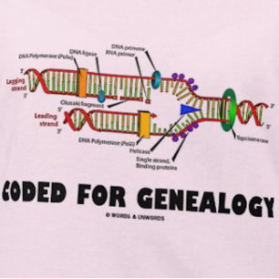 Camiseta Codificado Para A Genealogia (Replicação De DNA)