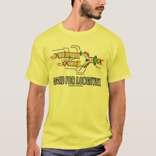 Camiseta Codificado para a longevidade (réplica do ADN)