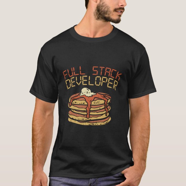 Camiseta Codificador de Codificação do Programador de Pilha (Frente)