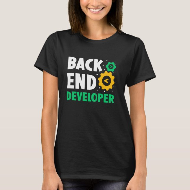 Camiseta Codificador de Código do Desenvolvedor Back-End -  (Frente)