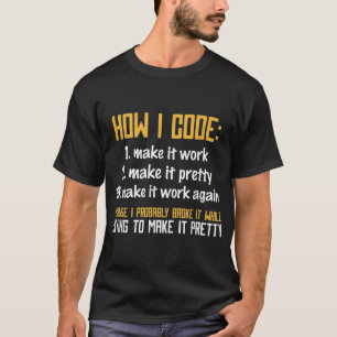 Camiseta Codificador do programador - Codificação de progra