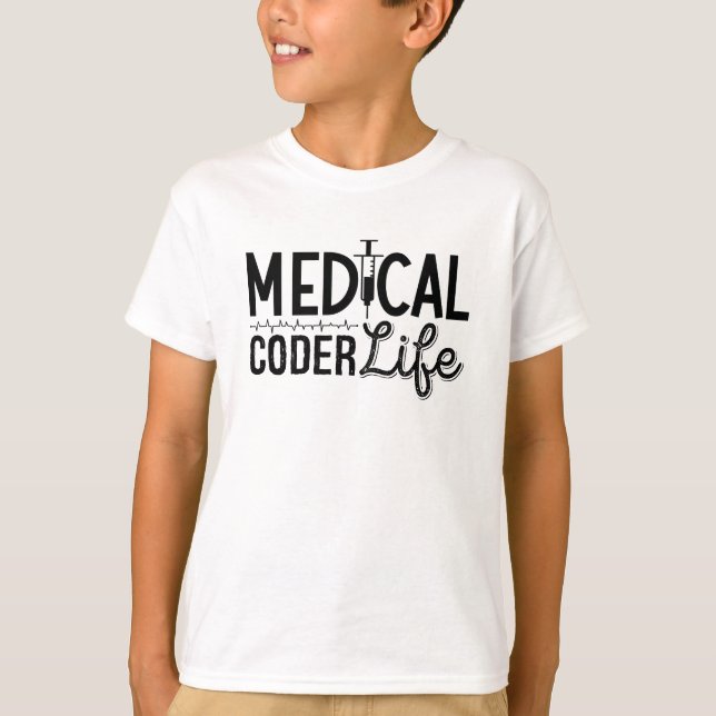 Camiseta Codificador Médico Assistente de Vida do ICD Progr (Frente)