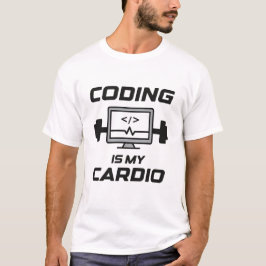 Camiseta Codificar É Meu Cárdio – Programador Divertido 