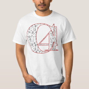 Camiseta Codifique um vermelho de quatro "números C4"