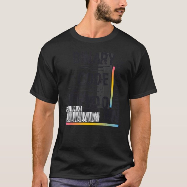 Camiseta Código Binário Computador Retrô Geekt Programador  (Frente)