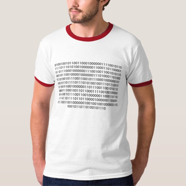 Camiseta Código binário do geek "se você pode ler este… " (Frente)