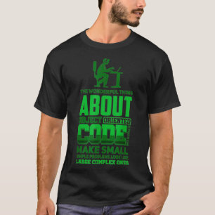 Camiseta Código Binário do Linu do Programador Admin