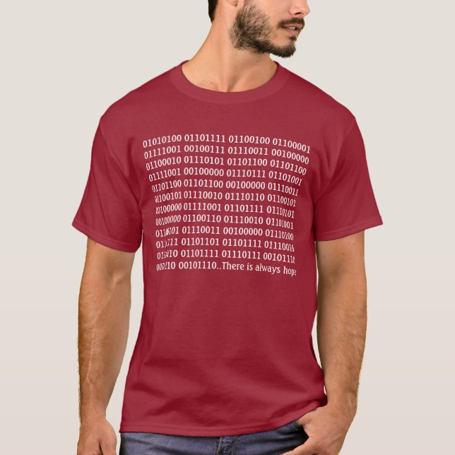 CAMISETA CÓDIGO BINÁRIO GEEK INCRÍVEL COM MENSAGEM (Frente)