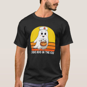 Camiseta Código Boo na Enfermeira da UTI Enfermeira de Hall