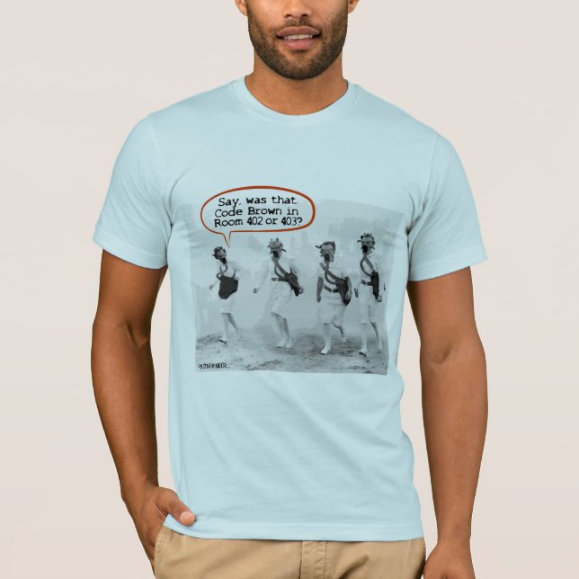 Camiseta Código Brown para Enfermeiros (Frente)