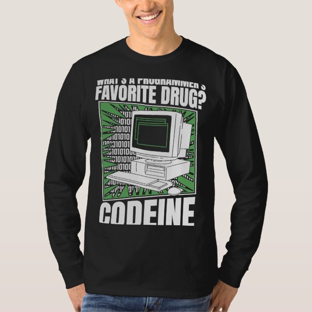 Camiseta Código Codeine Programmer - Código de programação  (Frente)