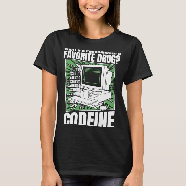 Camiseta Código Codeine Programmer - Código de programação  (Frente)