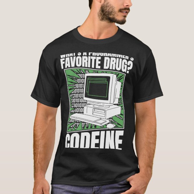 Camiseta Código Codeine Programmer - Código de programação  (Frente)