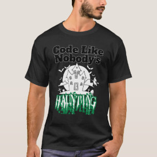 Camiseta Código como ninguém assombrando.b