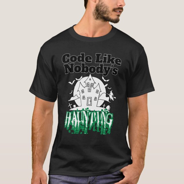 Camiseta Código como ninguém assombrando.b (Frente)