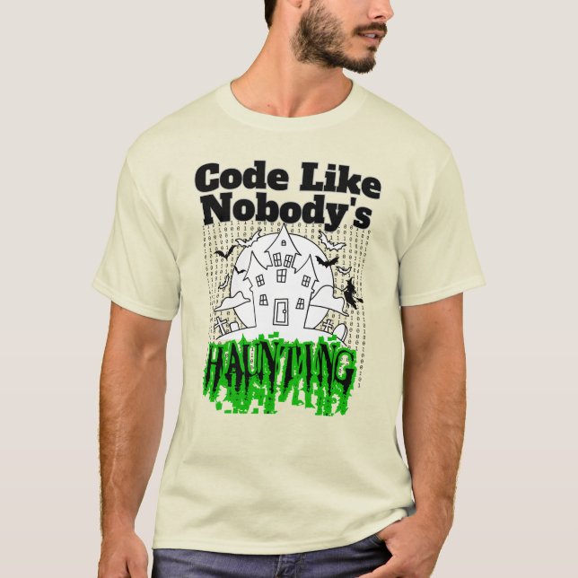 Camiseta Código como ninguém assombrando.w (Frente)