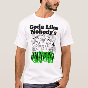 Camiseta Código como ninguém assombrando.w