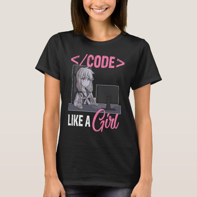 Camiseta Código Como Um Programa De Codificação De Software (Frente)