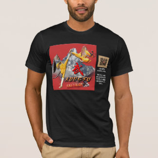 CAMISETA CÓDIGO DA VARREDURA QR DE KUNG FU- DIÁRIO PARA