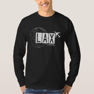 Camiseta Código de aeroporto LAX Los Angeles Viagem