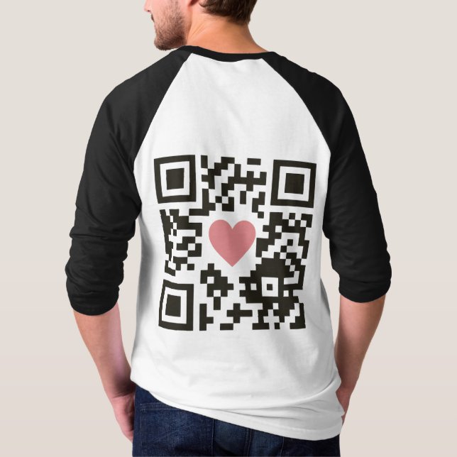 Camiseta Código de Amor QR (Verso)
