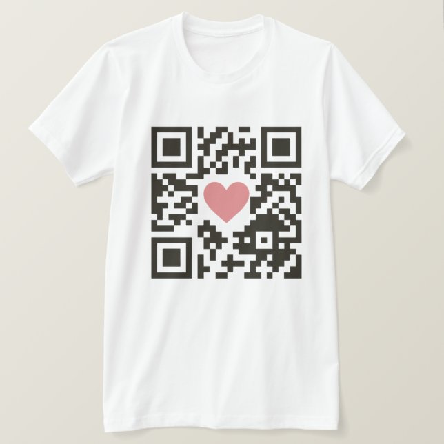 Camiseta Código de Amor QR (Frente do Design)