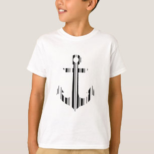 Camiseta CÓDIGO DE ÂNCORA DE BARRA Design de Padrão de Códi