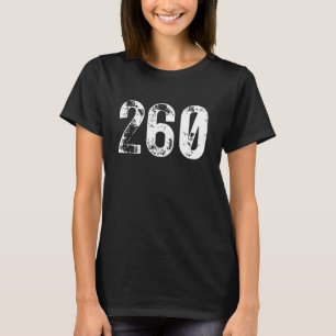 Camiseta Código de Área 260 Fort Wayne IN Área de Telefone