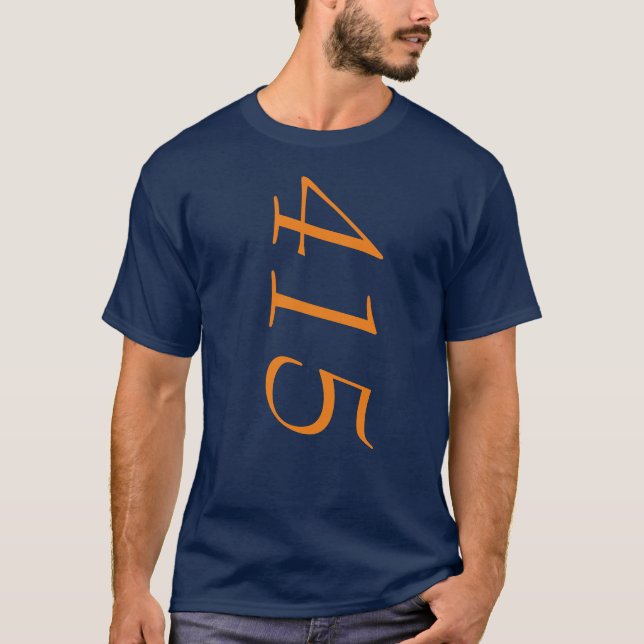 Camiseta Código de Área 415 (São Francisco) T-Shirt (Frente)